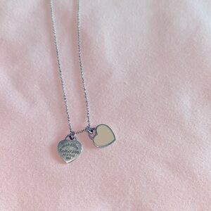 Tiffany double heart necklace